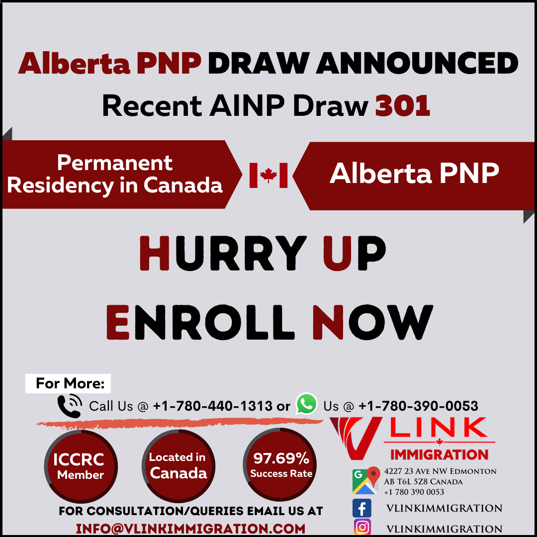 Alberta PNP Express Entry Draw requirements drops to 301