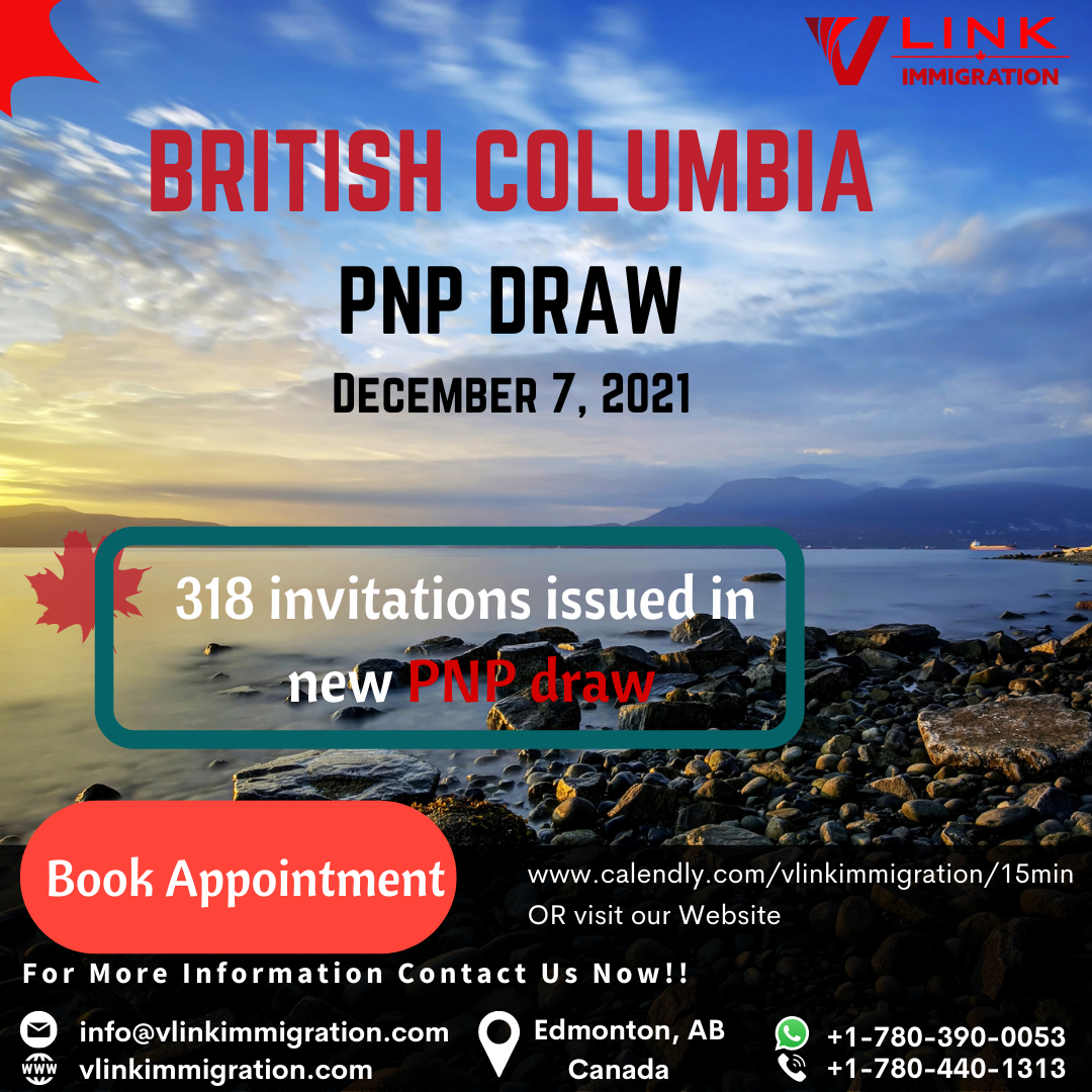 BC PNP draw 2021immigration application, Express Entry draw, international graduates, work permit, Canadian immigrant labor market, permanent residence, travel restriction Canada
